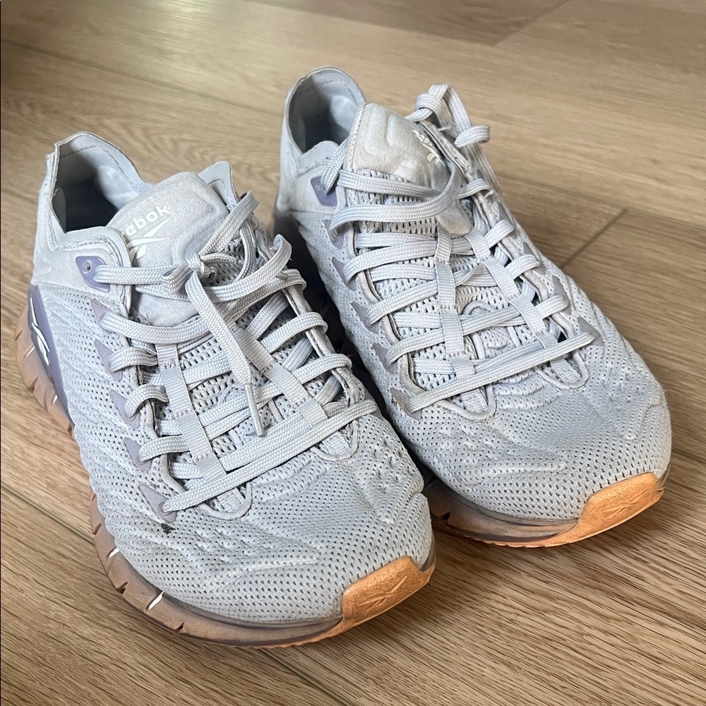 Reebok Light Gray Mesh Sneakers